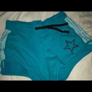 blue soft shorts